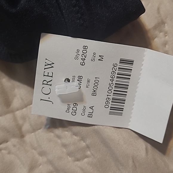 NWT J. Crew black bikini M - Picture 2 of 2